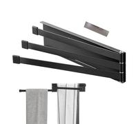 Toalleros Herramienta De Baño: Soporte para Toallas De Mano Plegable, Organizador Giratorio De 180 Grados, Carcasa De Resistente, Barra Duradera, Base Resistente, Sello Especial | Equipo ESPA