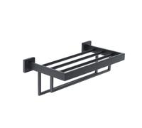 Toalleros, Juego de Accesorios de Baño Mate, Estante de Pared, Soporte para Rollo de Papel Higiénico, Gancho para Bata, Toallero, Barra, Juego de Herrajes/Toallero de 40 cm/a