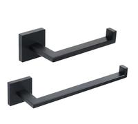 Toalleros, Juego de Accesorios de Baño Mate, Estante de Pared, Soporte para Rollo de Papel Higiénico, Gancho para Bata, Toallero, Barra, Juego de Herrajes/Escribe a/a