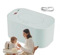 Toallita de calentamiento de bebé, calentador húmedo - Contautor de toallitas para bebés USB portátil | Control de temperatura preciso inteligente Caja de aislamiento de pañales reutilizable,