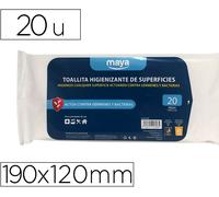 Toallita Desinfectante Para Superficies Medidas 190 X 120 Mm Pack 20 Unidades