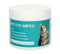 Toallitas antimanchas para perros, toallitas para ojos de perros - Limpiador de ojos para perros de 100 unidades, quitamanchas | Kit de cuidado, almohadillas de limpieza, toallitas limpiadoras para oj