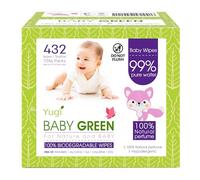 Toallitas biodegradables para bebés con perfume natural, paquete (6 paquetes de 72) 432 - 99% de agua pura, toallitas húmedas para recién nacidos, toallitas húmedas para bebés y adultos, piel sensible