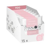 Toallitas con prebióticos LILLYDOO, 900 uds., suaves y sin perfumes