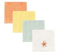 Toallitas de algod n s per suaves unisex Luvable Friends para beb , dise o de estrella de mar, talla nica