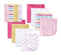 Toallitas de algod n unisex Luvable Friends para beb , con rayas rosas, talla nica