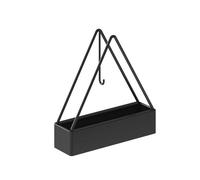 Toallitas de cocina Portarrollos portátil triangular bandeja de reciclaje soporte vertical para exteriores, piscina, terraza, bandeja de bobina de fuego, bandeja para cajón de especias (negro, talla