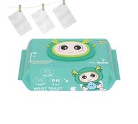 Toallitas de inodoro desechables para adultos, 80 toallitas extra grandes EDI de agua pura, secado rápido, toallitas húmedas para niños, ecológicas