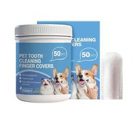 Toallitas de limpieza de dientes de mascotas, removedor de mal aliento, cepillo de dientes para perros, para cachorros pequeños, medianos y grandes, gatitos, caminando a casa y viajando