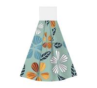 Toallitas de mano de terciopelo coral floral de color claro, toallas colgantes para cocina, baño, camping, al aire libre e higiene personal
