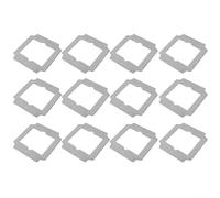 Toallitas de microfibra lavables para Ecovacs para winbot Mini2 Air2 One Pro One2 - Robot paño de limpieza sin rayas brillo cuidado de ventanas piezas de repuesto gris 10 unidades (12 piezas)