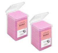 Toallitas de Tela Piezas 400 Extensiones para Pestañas No Tejida Rosa