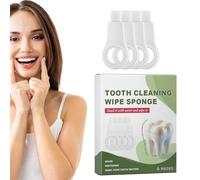 Toallitas dentales - 4 toallitas de cuidado para adultos | Almohadillas de limpieza portátiles | Estructura de esponja única herramienta de limpieza dental suave limpieza esponja para viajes, hogar