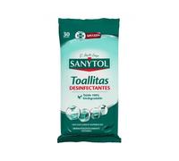 Sanytol - Toallitas Limpiadoras Desinfectantes Multiusos Eucalipto 30 Uds