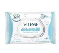 Toallitas desmaquillantes 3 en 1, con agua micelar, para todo tipo de pieles VITESSE 25 uds