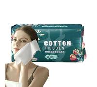 Toallitas faciales de algodón | Servilletas de papel grueso con patrón de perlas, toallas sanitarias grandes para cara, piel sensible, eliminación de maquillaje