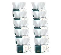 Toallitas faciales - Servilletas, 4 tejidos para la escuela, tejidos absorbentes resistentes, papel suave para la cara, nariz, cocina, baño, hogar, coche, viajes, aula, dormitorio, sala de