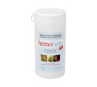 HEMOFARM PLUS - Toallitas húmedas dermatológicas individuales, Calman y refrescan, Para hemorroides, Bote 60 Unidades