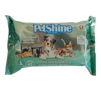 PORRINI Toallitas Higiene para Perro y Gato, Musgo Blanco Aloe