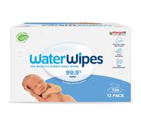 Toallitas húmedas biodegradables WaterWipes Original, 99,9% a base de agua y sin perfume para pieles sensibles, 720 unidades (12 paquetes)