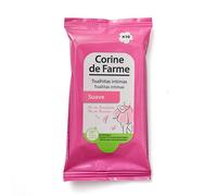 Corine de Farme - Toallitas Intimas Suaves para Mujer - 98% de Origen Natural, con Flor de Almendro - Limpieza, Higiene y Frescor - Uso Diario - x10 Unidades