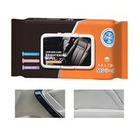 Toallitas limpiadoras de cuero para coche, 50 unidades, removedor de manchas, toallitas limpiadoras de interiores de coche, para asiento de camión, panel de puerta, salpicadero, consola, zapatos