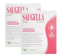 Toallitas limpiadoras íntimas Saugella Poligyn 10 unidades Pack de 2