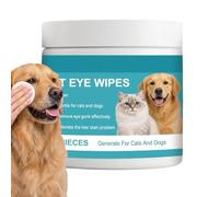 Toallitas Limpiadoras Oculares para Perros 100 Hojas de Limpieza y Aseo | Toallitas para Manchas Lagrimales para en Casa, Clínica, Viajes, Interior y Exterior