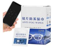 Toallitas limpiadoras para gafas - 50 toallitas antiniebla para lentes, toallitas antiniebla para gafas, papel limpiador antivaho para gafas, almohadillas de limpieza para lentes, 50 toallitas