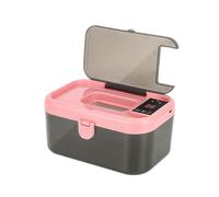 Toallitas más cálidas, con luz LED, 20x14x10 cm, calentador de toallita portátil, dispensador de toallita para bebés, carga USB, para acampar y aventuras al aire libre