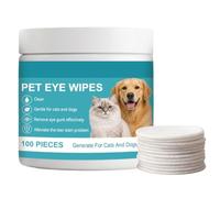 Toallitas Oculares para Perro 100 Paños Limpiadores | Toallitas para Manchas Lagrimales para en Casa, Clínica, Viajes, Interior y Exterior
