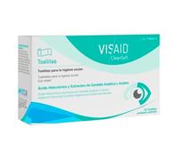 Toallitas Oftálmicas Estériles con Ácido Hialurónico VISAID CleanSoft - Toallitas Oculares Húmedas para Higiene de Ojos y Párpados - 20 unidosis