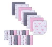 Toallitas para bebé, tela de baño extra suave y ultra absorbente, grandes regalos para recién nacidos y bebés, 23 × 23 cm, paquete de 24