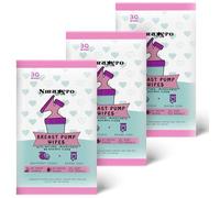 Toallitas para extractor de leche de limpieza rápida, toallitas de limpieza naturales sobre la marcha, toallitas manuales resellables para chupete, suministros de lactancia, 30 unidades (paquete de 3)