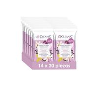 Toallitas para la higiene íntima Cleanic Soft, 14 x 20 uds. - extracto de manzanilla - ácido láctico - limpieza suave - higiene diaria - alivio de irritaciones - desechables por el inodoro