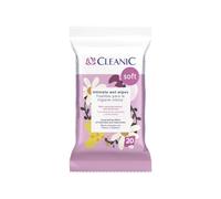 Toallitas para la higiene íntima Cleanic Soft, 20 uds. - extracto de manzanilla - ácido láctico - limpieza suave - higiene diaria - alivio de irritaciones - desechables por el inodoro