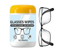 Toallitas para lentes, kit de reacondicionamiento de gafas, 1 botella x 40 piezas, limpiador antivaho de secado rápido, toallitas limpiadoras de gafas, para teléfono, computadora, electrónica, laptop