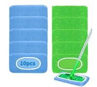 Toallitas para mopa Swiffer húmeda (10 unidades) | Lavable para paños húmedos para suelos Swiffer, paños de microfibra para mopa Swiffer Mopa