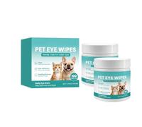Toallitas para Ojos Naturales Específicas para Perros,Limpiadores Oculares Húmedos para Perros y Gatos,Para la Limpieza Diaria de Las Mascotas, Los Ingredientes son Seguros*2PC