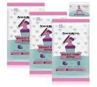 Toallitas para sacaleches, 3 paquetes de toallitas naturales de limpieza sobre la marcha, toallitas manuales resellables para chupete, suministros de lactancia materna de limpieza rápida