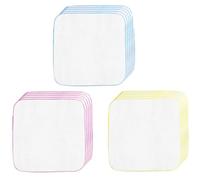Toallitas Reutilizables para Bebés, 15 Piezas Mini Toallas Pequeñas Algodón Lavables, Toallitas Franela Una Sola Capa Algodón Orgánico, Como Reemplazo Toallitas Húmedas, Multicolor