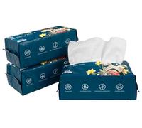 Toallitas Secas Algodón Facial Desechables Pack 3 Cajas Limpieza Diario Rostro Piel Sensible Higiene Spa Estética Desmaquillar Bebé Lavables Suaves Resistentes Sin Fragancia 100 Por Ciento