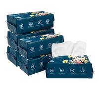 Toallitas Secas Algodón Facial Desechables Pack 6 Cajas Limpieza Diario Rostro Piel Sensible Higiene Spa Estética Desmaquillar Bebé Lavables Suaves Resistentes Sin Fragancia 100 Por Ciento