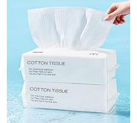 Toallitas secas faciales de algodón, 100 unidades, toalla facial desechable de limpieza profunda, tejido de algodón, multiusos para el cuidado de la piel, tejido facial para limpieza, cuidado de la