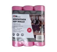 Toallitas universales en rollo, 3 x 50 unidades, color rosa