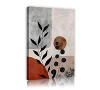 TOANGWALL Arte mural de lienzo botánico abstracto estampados modernos de naturaleza minimalista neutro grandes carteles de pintura para salón dormitorio decoración de oficina 70x100cm