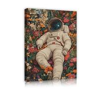 TOANGWALL Astronauta Mural Mural Picture Picture Space Murales Grabados de Pósters Modernos Pintura de Pósters de Estilo Bohemio para dormitorio y salón 50x60cm