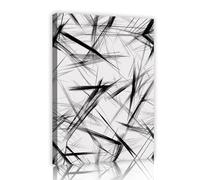 TOANGWALL Estampados abstractos de pinceladas en lienzo arte en pared cruzada mural estilo boceto moderno estética de imagen y póster de moda para decoración de estudio de oficina 70x100cm