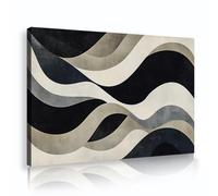 TOANGWALL Impresiones contemporáneas de lienzo de ondas fluidas arte mural abstracto de rayas estética de mural urbano gran póster para el vestíbulo cocina decoración del hogar 70x100cm
