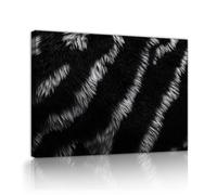 TOANGWALL Pelaje de cebra Dibujo mural texturizado en lienzo Grabados en blanco y negro Pósters de estampado animal Obras modernas para el salón dormitorio Decoración del despacho 90x110cm